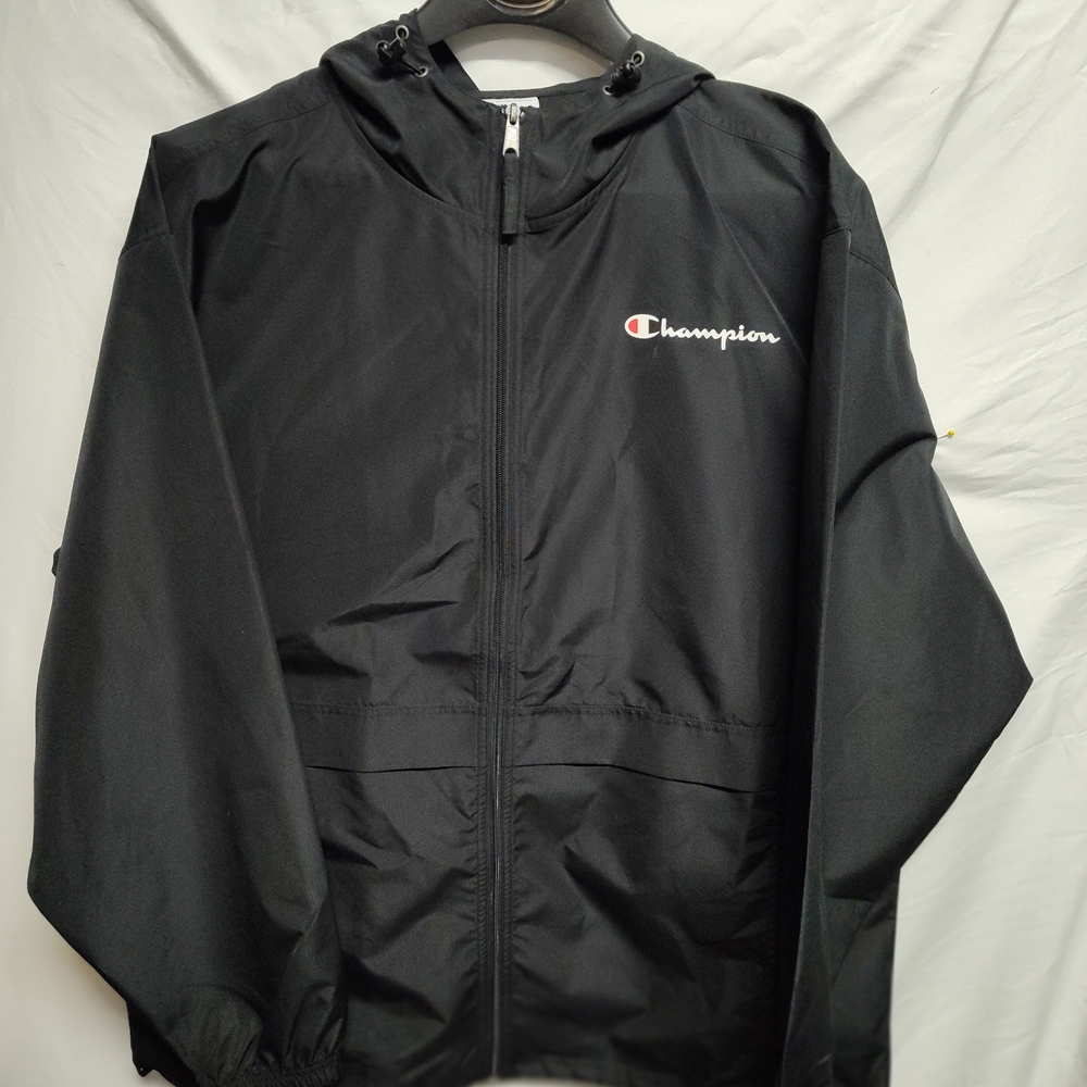 Champion Black Windbreaker Jacket